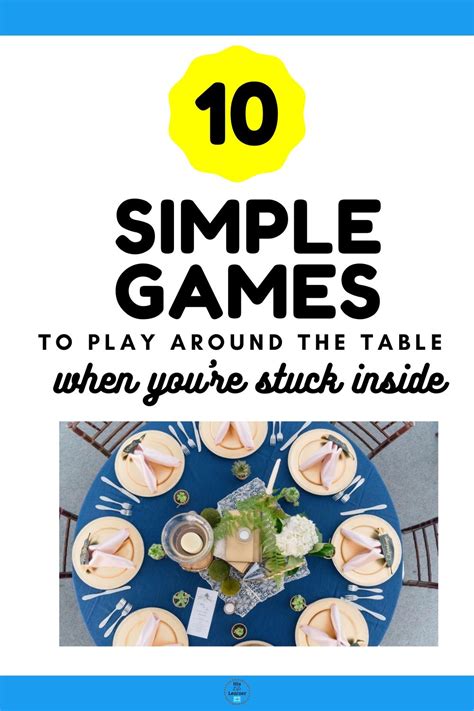 table games for kids|10 Simple games to play around the table .